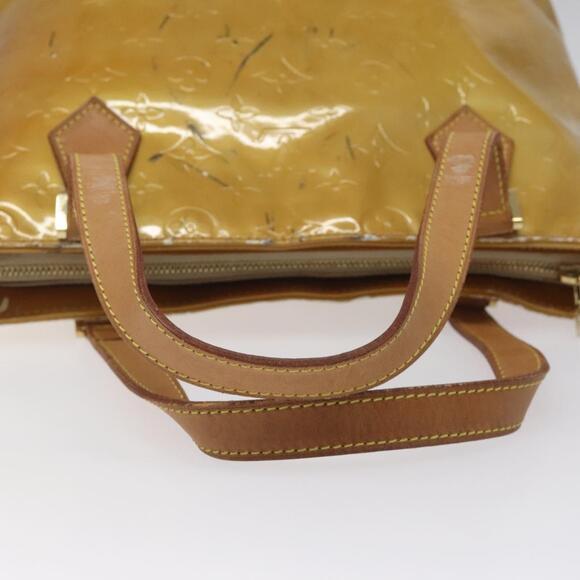 LOUIS VUITTON Monogram Vernis Houston Hand Bag Beige M91004 - Picture 7 of 13